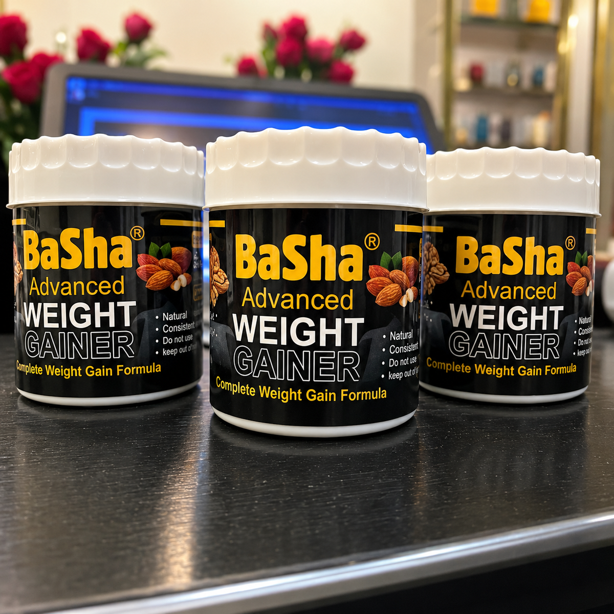 Basha Weight Gainer Powder Advance Herbal Formula (220g)
