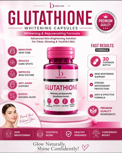 Derma Icon Glutathione Capsules – Skin Brightening & Rejuvenating Formula