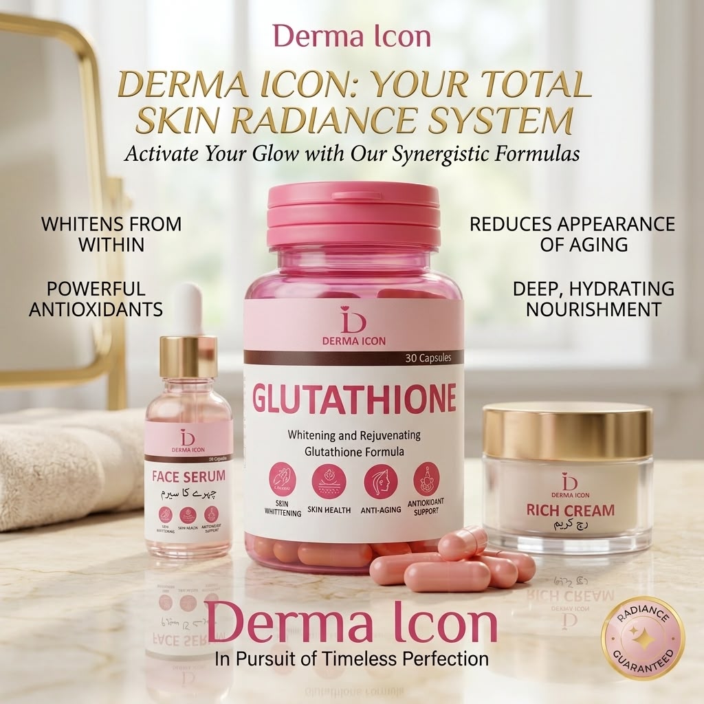 Derma Icon Glutathione Capsules – Skin Brightening & Rejuvenating Formula